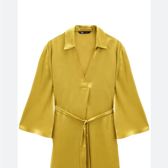 Zara Mustard Yellow Blouse - Picture 9 of 10